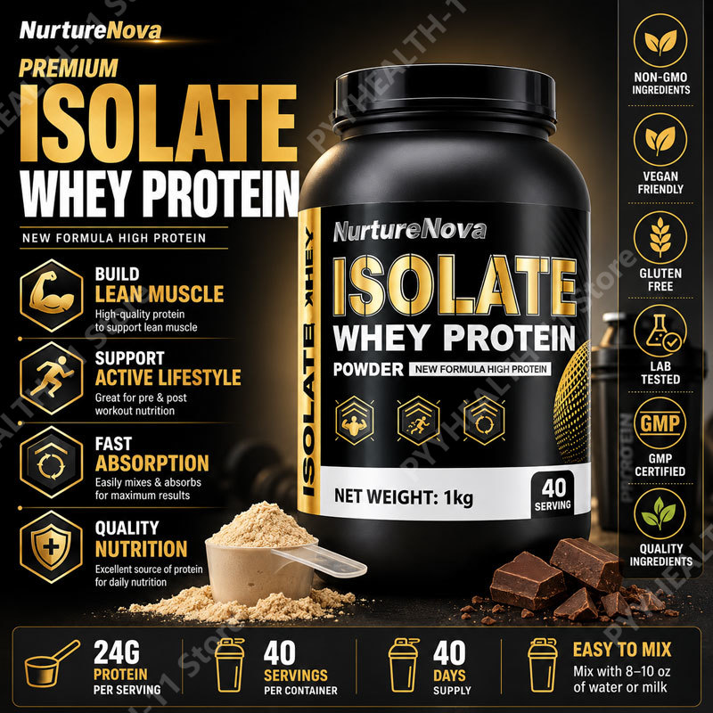 Nutrition For Fitness And Sports - Proteinowy izolat serwatkowy w proszku, niskotłuszczowy
