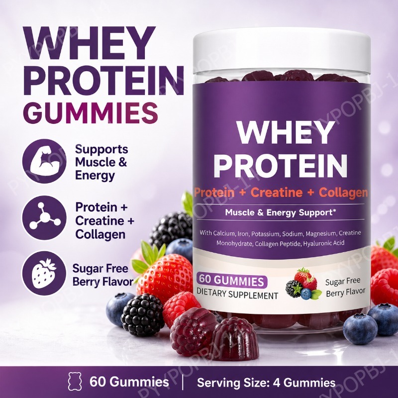 Nutrition Fitness Supplements - Żelki proteinowe z kreatyną, kolagenem i