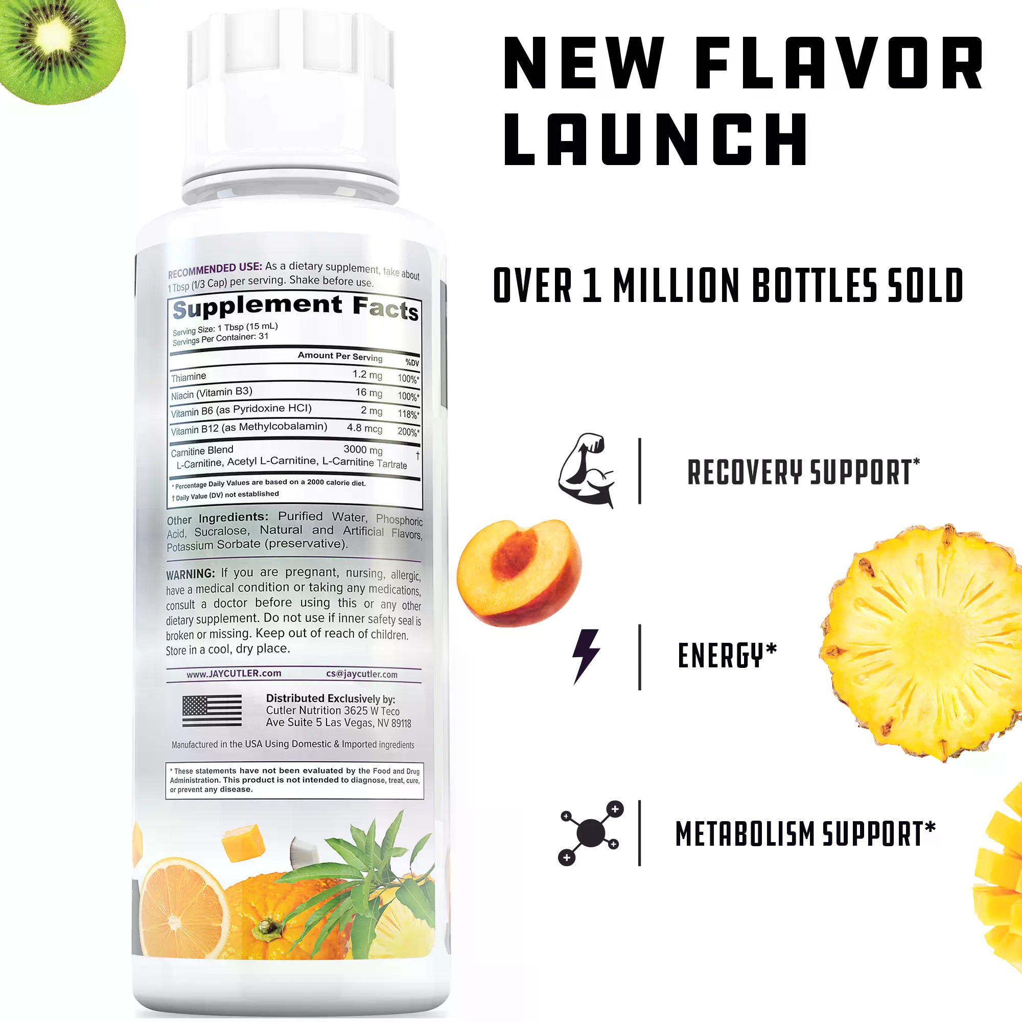 Cutler Nutrition Liquid Carnit – Nutrition Fitness Supplements recenzja i cena