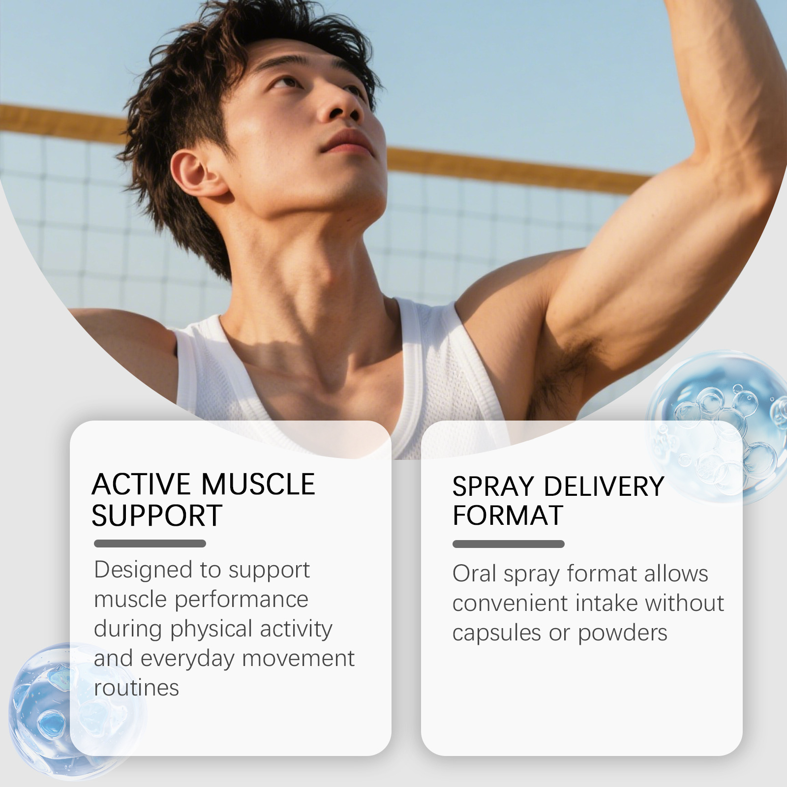 Spray na wzrost mięśni, wzmacn – Nutrition Fitness Supplements recenzja i cena